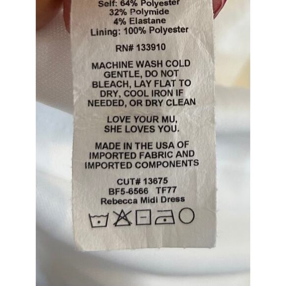 Show Me Your Mumu Rebecca Midi Dress in White Taffeta M - Picture 5 of 6